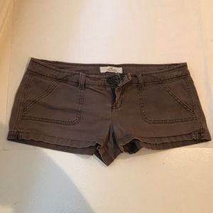 Hollister brown size 1 short shorts